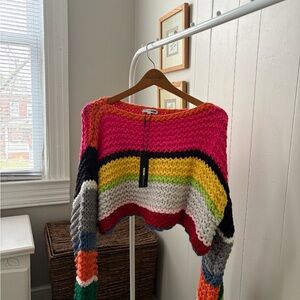 Fashion Nova, Take It There Chunky Knit
Sweater - Multi Color